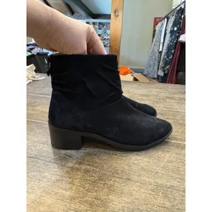 Cole Haan Maple Ankle Boots Womens 5.5 Black Suede Slouchy Booties Zip Up Shoes thumbnail 4