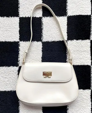 Cluci Vegan Leather White Hobo Shoulder Bag NWOT thumbnail 1