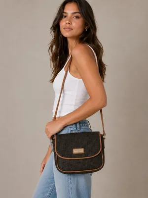Vintage Ted Lapidus Monogram CrossBody Bag Purse thumbnail 2