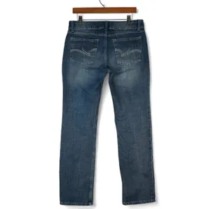 Wrangler Jeans Womens 11/32 Blue Denim Mid‎ RIse Straight Leg Western Stretch thumbnail 2