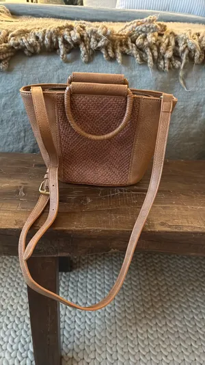 Anthropologie Leather Handbag thumbnail 2