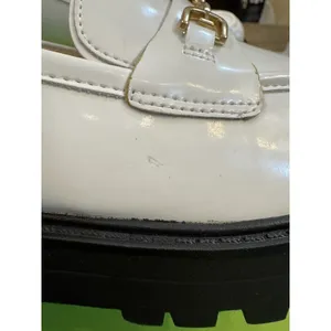 Sam Edelman Womens Tully White Patten Size 10‎ Lug Sole Equestrian thumbnail 9
