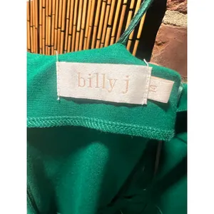 Billy J Boutique Green Spaghetti Strap Bodycon Slit Midi Dress Size US 10 thumbnail 7
