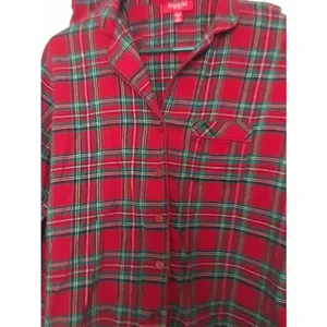 2 Piece Family PJs Macys Women's Flannel Pajama Lounge Set Size Small thumbnail 3