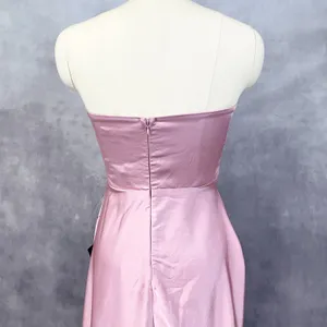 Lulus Real Romantic Satin‎ Dress Womens Medium Pink Rose Prom Bridesmaid Dressy thumbnail 4