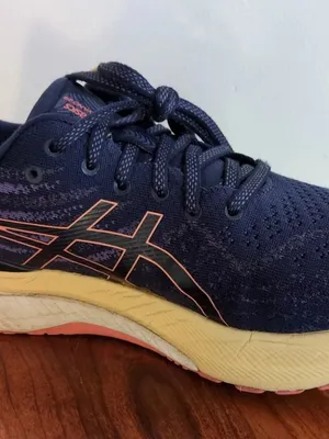 Asics Gel Kayano 29 Women’s Sz 9 Stability Running Sneakers Blue Midnight Papaya thumbnail 8