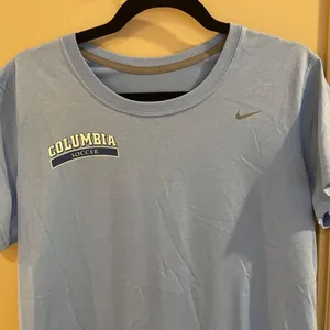 NIKE Dri-Fit COLUMBIA UNIVERSITY Soccer Blue Jersey Tee Size Large thumbnail 4
