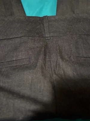 Loft women’s dark charcoal casual linen pants curvy size 2 thumbnail 5