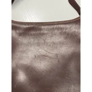 Vintage Unbranded Mahogany Leather Ergo‎ Crossbody Bag Minimalist 90s Style thumbnail 7