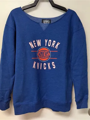 New York Knicks Women's Blue Crewneck Sweatshirt thumbnail 1