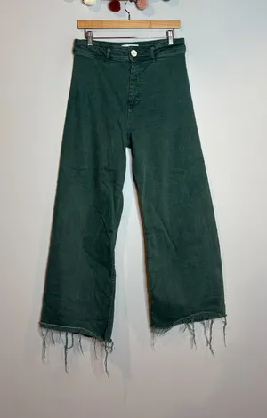 Zara deep teal Marine Straight jeans thumbnail 1