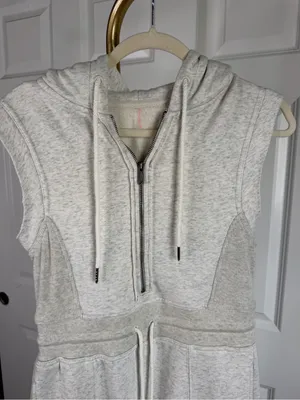 Free People Movement Jumpsuit Size XS Gray Hooded Wide Leg NWOT thumbnail 3