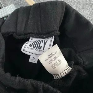 Juicy Couture Black Jogger Sweatpants Drawstring Elastic Waist Lounge Comfy thumbnail 3