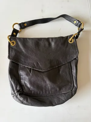 Fossil Purse Shoulder Bag Black Leather thumbnail 1