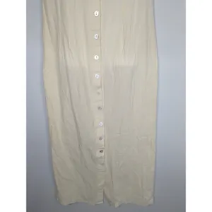 Cider Solid V-neck Yellow Button Shift‎ Maxi Dress MEDIUM NWT Coastal Casual thumbnail 4
