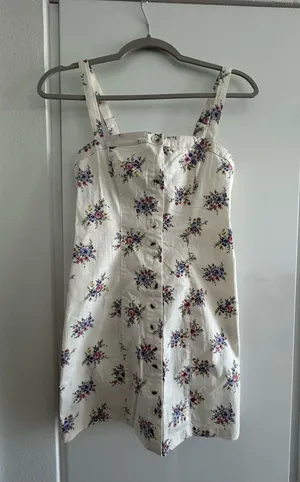Forever 21 White Floral Dress thumbnail 1