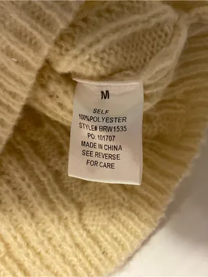 Bailey Rose Sweater Women Sz S Ivory Cable Knit Cropped Chunky Apres Ski thumbnail 6