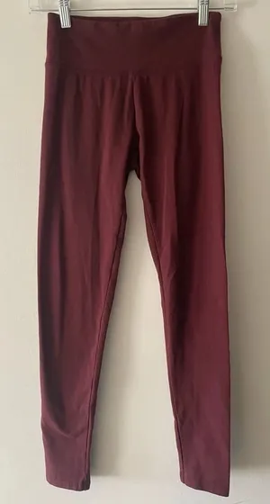 Aerie‎ Offline Burgundy Leggings thumbnail 1