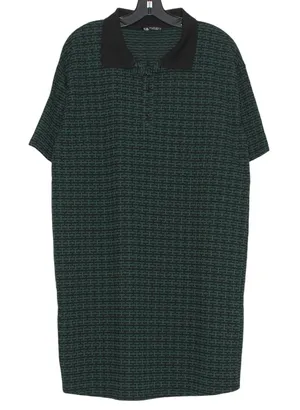 NEW Zara Green Black Polo Dress Minimalist Shift‎ Quiet Luxury Dark Academia M thumbnail 1