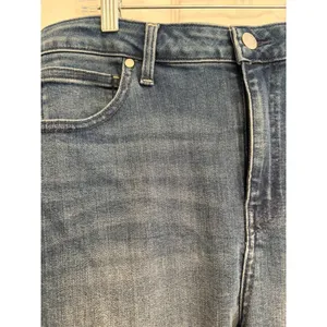 Quince High Rise Skinny Jeans Women 32 Seaside Blue Denim NWT Minimalist Tencel thumbnail 3