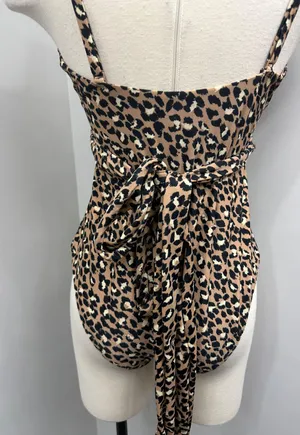 Aerie Tan Animal Print One Piece Swimsuit thumbnail 6