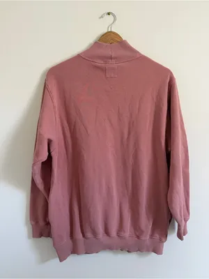 Aerie Mockneck Sweatshirt Size Small Oversized Coral Pink Cozy Sweater thumbnail 5