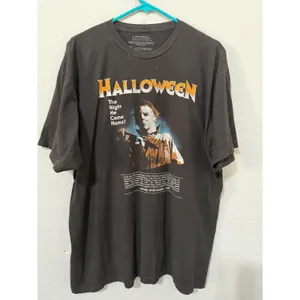 Halloween‎ Michael Myers Shirt 2XL The Night He Came Home Graphic Black Horror thumbnail 3