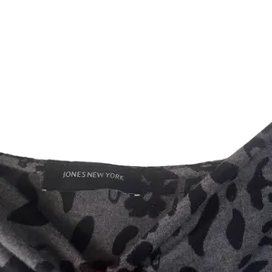 Jones New York Large Black Animal Print Vampire Goth Night Gown Maxi Slip‎ Dress thumbnail 5