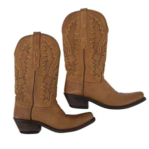 Old West Canyon‎ Leather Snip Toe Western Boots Tan Leather Women 5 LF1529 thumbnail 6