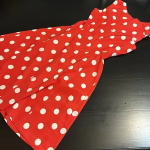 Dressbarn Red White Polka‎ Dot Dress Sleeveless Fit Flare Pockets Retro Size 4 thumbnail 7