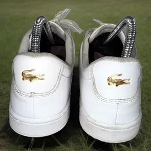 LACOSTE Hydez Sneaker In All White Leather Women's Size US 7.5 119-2-P SFA thumbnail 5