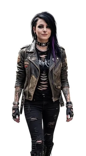 Source Unknown Black Faux Leather Skull Spiked Choker Collar Necklace Gothic Punk Biker 20 In thumbnail 1