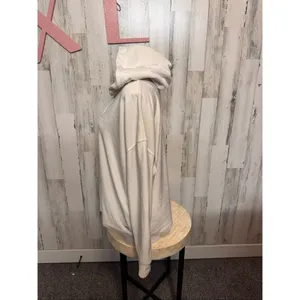 DKNY Sport Velour Pullover Hoodie Cream Women’s XL thumbnail 3