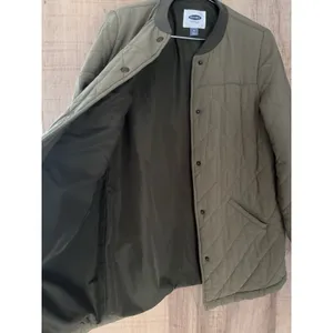 Old Navy Green Quilted Snap Button Lightweight Jacket Women’s Medium thumbnail 5