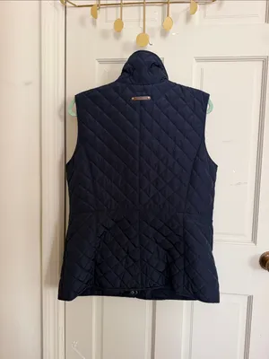 Lauren Ralph Lauren Navy Quilted Vest in Size Large thumbnail 4