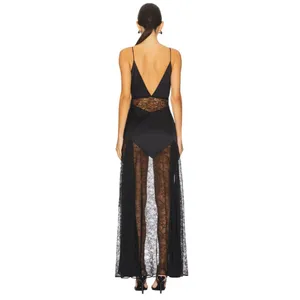 House of Harlow 1960 x REVOLVE Izrah Gown in Black Medium New Womens Lace Maxi thumbnail 2
