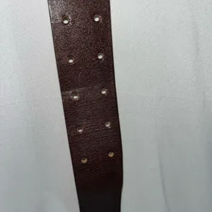 HAROLDS, leather belt size large. Brown thumbnail 5