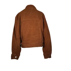 Cozy Brown‎ Teddy Jacket Brown Size XL thumbnail 2