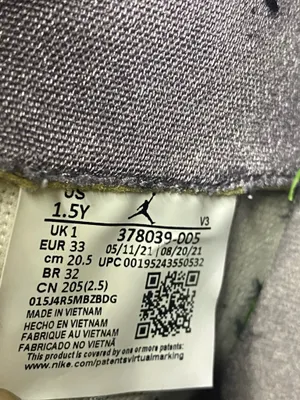 Air Jordan 11 Retro 'Cool Grey' kids shoes size 1.5Y thumbnail 7