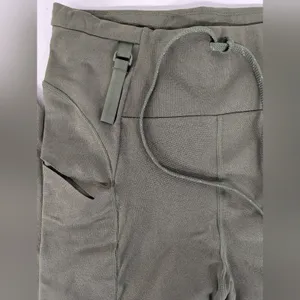 New Free people MOVEMENT army green leggings activewear sz medium m high rise thumbnail 3