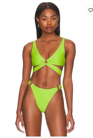 Lovers + Friends I Got Options Top in Green Lime thumbnail 1