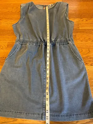 Naked Zebra Shoulder pads denim mini Dress size M thumbnail 13