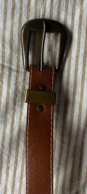 Western Brown Leather Belt thumbnail 1