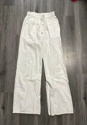 White linen pants thumbnail 1