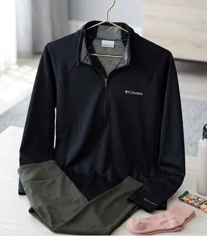 Columbia Omni Heat 1/4 Zip in black L thumbnail 1