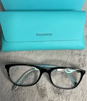 Tiffany & Co Women's Eyeglasses Case Black w/ Blue Accents Full Rim thumbnail 1