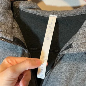 Lululemon Scuba Hoodie Full Zip Heathered Grey Fleece Sweatshirt Women's 8 thumbnail 3