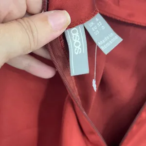 Asos Maxi Wrap Satin Skirt Sz 0 Rust Y2K Minimalist Formal Bias Sleek Modern thumbnail 10