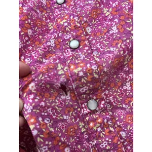 Old Navy Floral Blouse M Paisley Western Boho Spring Country Boho Farm Cotton thumbnail 7