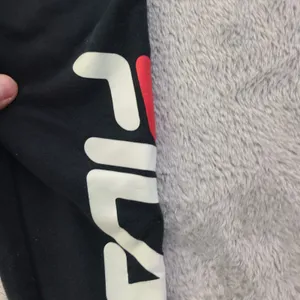 FILA Womens Graphic Tracksuit Trousers Joggers Size Small Black‎ Cotton thumbnail 3